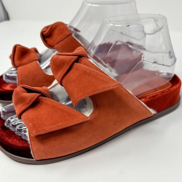 NEW Alexandre Birman Clarita Suede and Shearling Fur Slide US Size 6 MSRP $495 - Picture 3 of 12